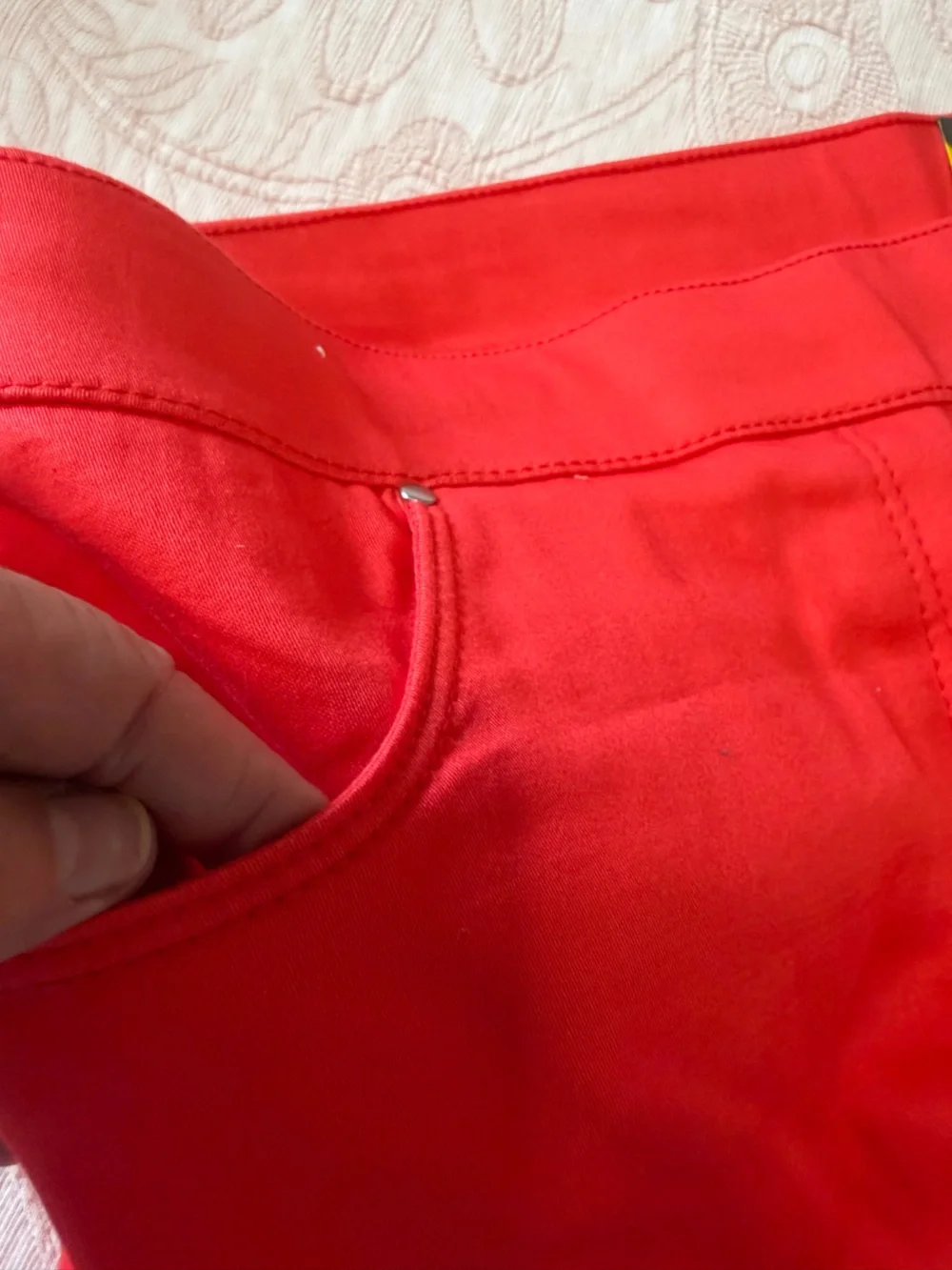 Coral Bay Vibrant Red Orange Shorts